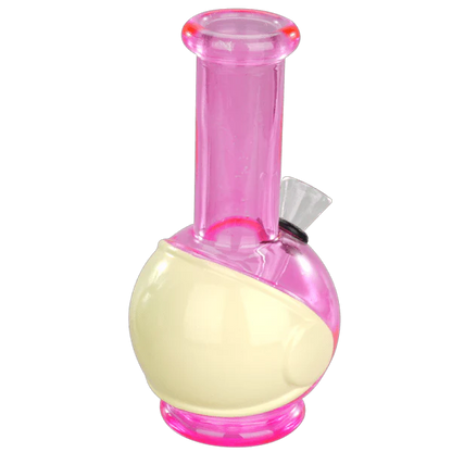 6" Round Base Mini Glass Bong