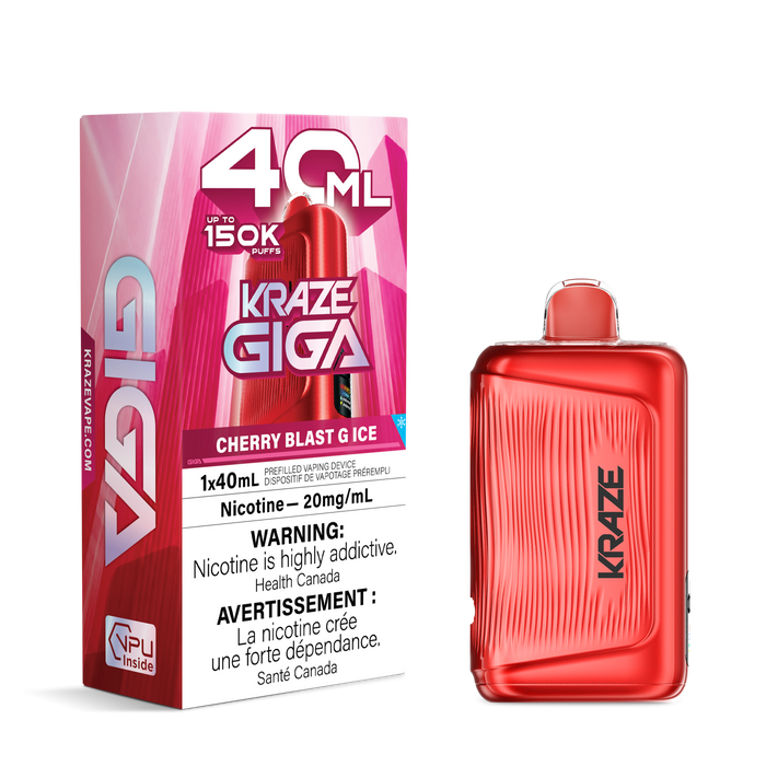 Kraze Giga Rechargeable Disposable Vape 40mL
