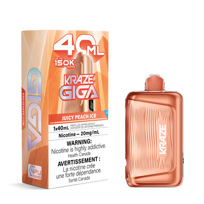 Kraze Giga Rechargeable Disposable Vape 40mL