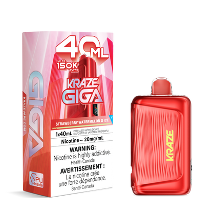 Kraze Giga Rechargeable Disposable Vape 40mL