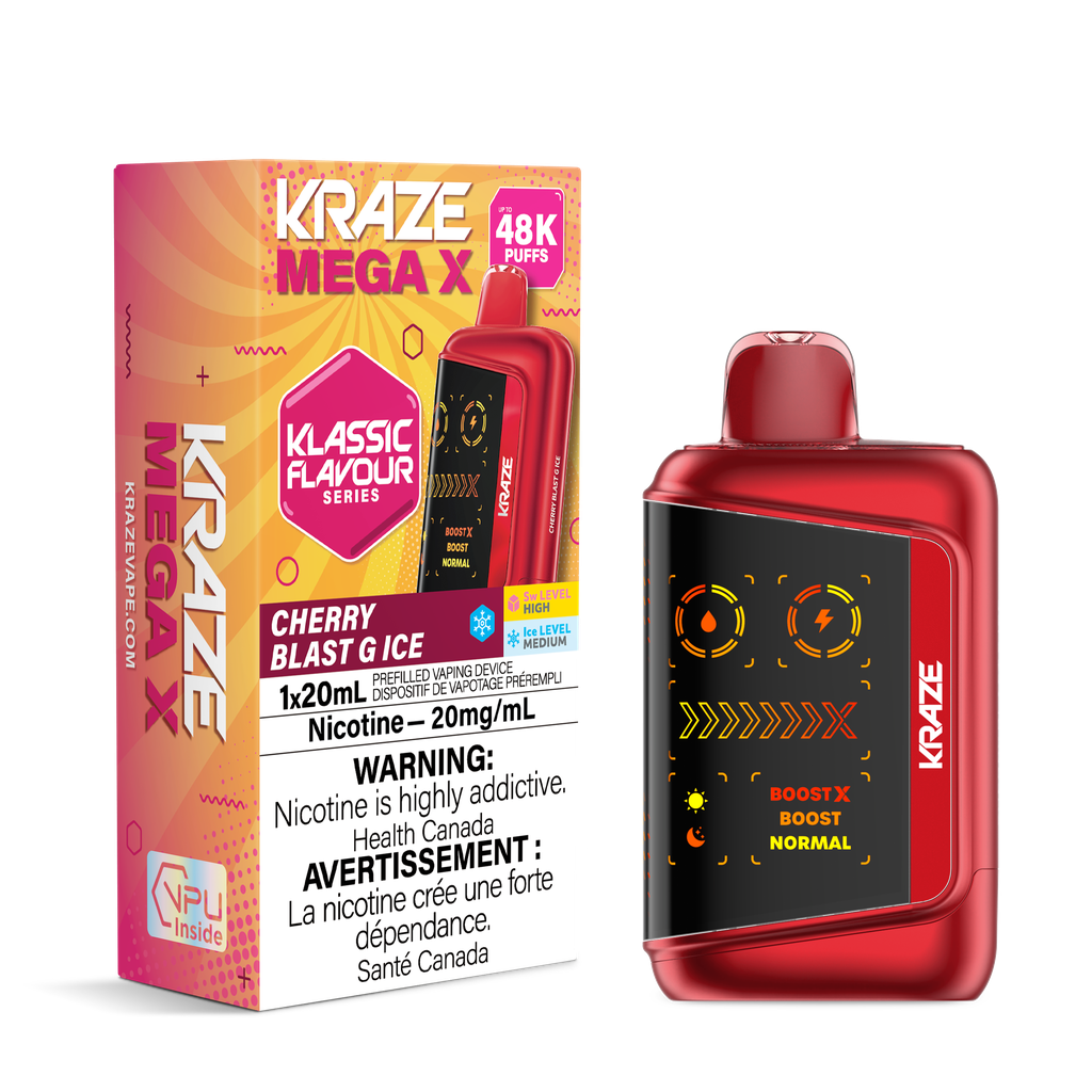 Kraze Mega X Rechargeable Disposable Vape 20mL
