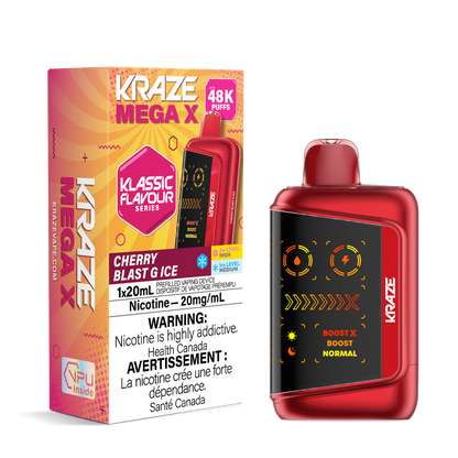 Kraze Mega X Rechargeable Disposable Vape 20mL