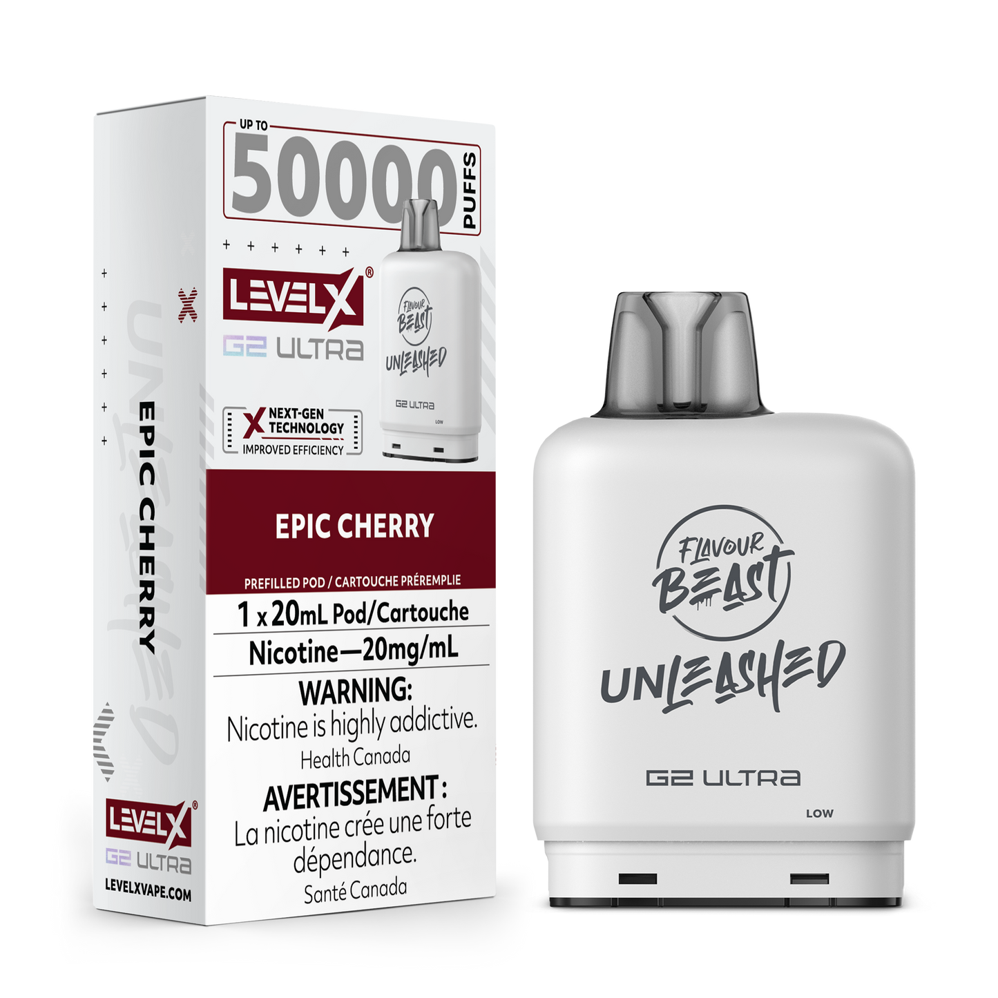 Flavour Beast Unleashed Level X G2 Ultra Replacement Pod 20mL