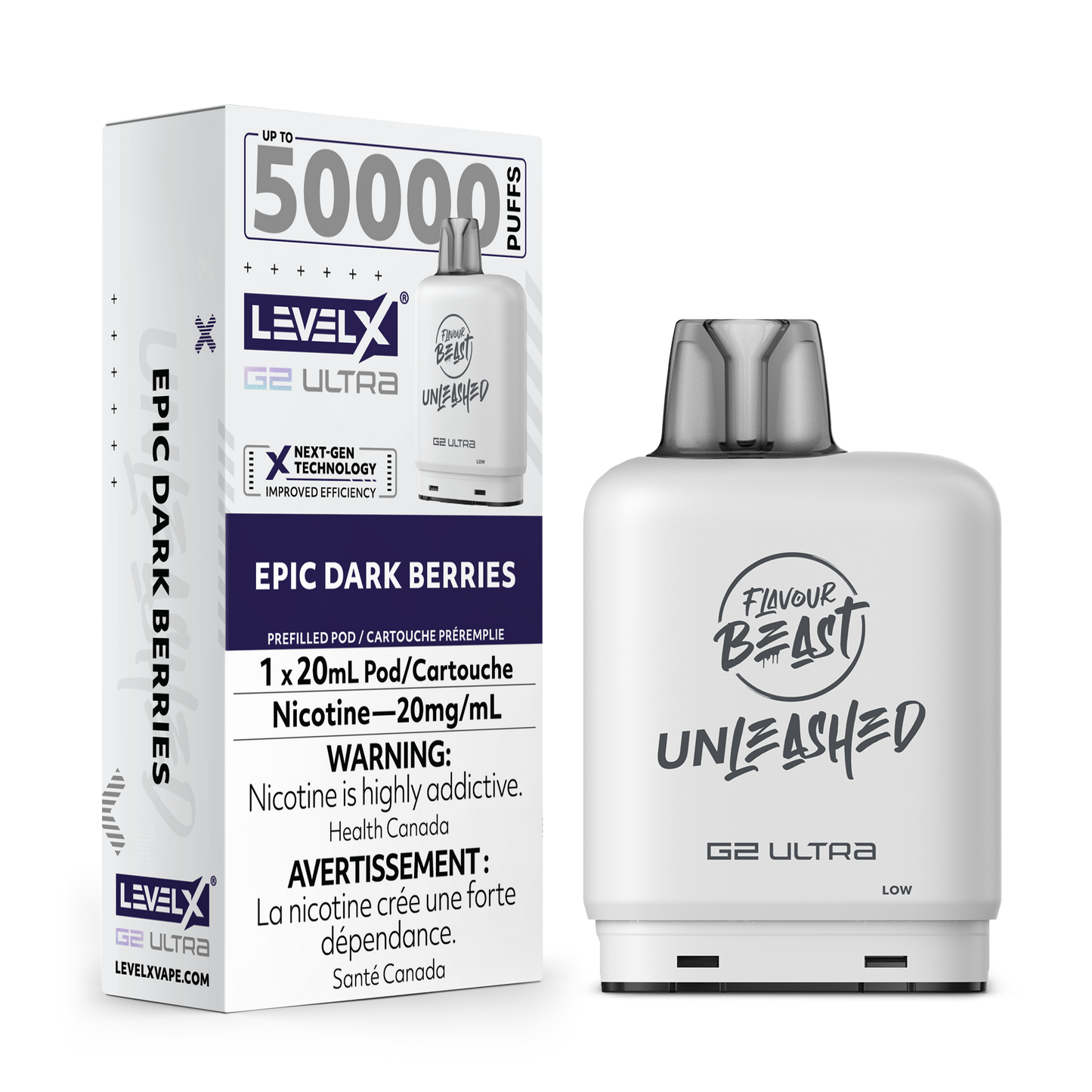 Flavour Beast Unleashed Level X G2 Ultra Replacement Pod 20mL