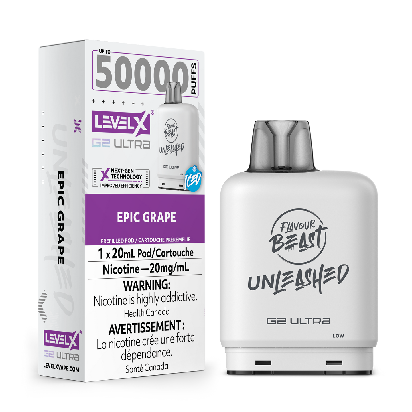 Flavour Beast Unleashed Level X G2 Ultra Replacement Pod 20mL