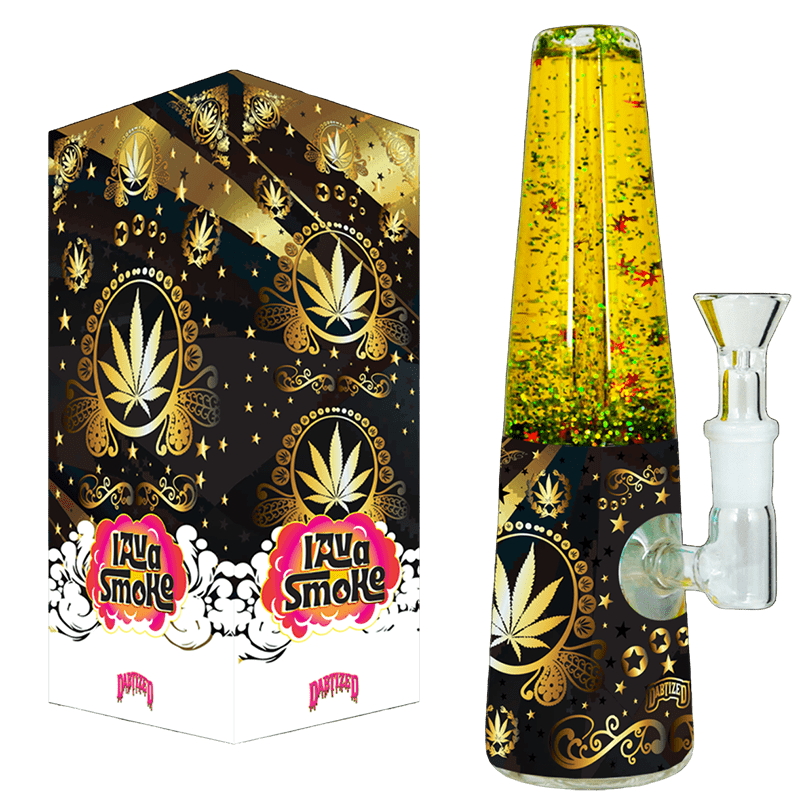Lava Smoke Glycerin Water Pipe w/ LED Lights