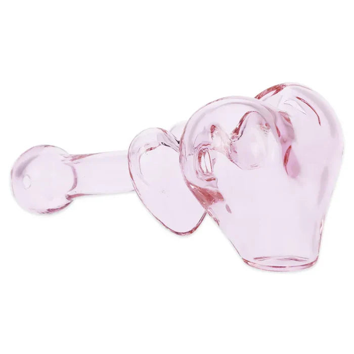 Lovely Hearts - 4" Glass Hand Pipe