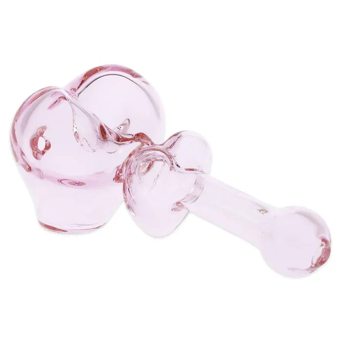 Lovely Hearts - 4" Glass Hand Pipe