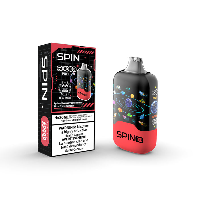 SPIN 60K Rechargeable Disposable Vape 20mL