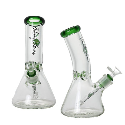 Johnny Green - 10″ 9mm Beaker Bent Neck w/ Grid Percolator Slide