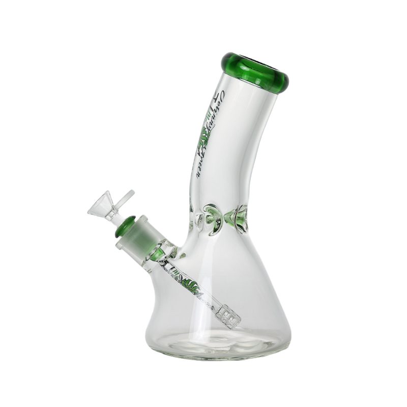 Johnny Green - 10″ 9mm Beaker Bent Neck w/ Grid Percolator Slide