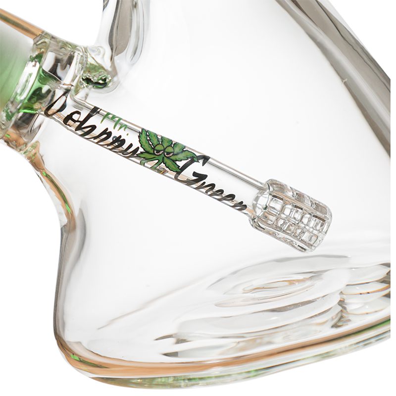 Johnny Green - 10″ 9mm Beaker Bent Neck w/ Grid Percolator Slide