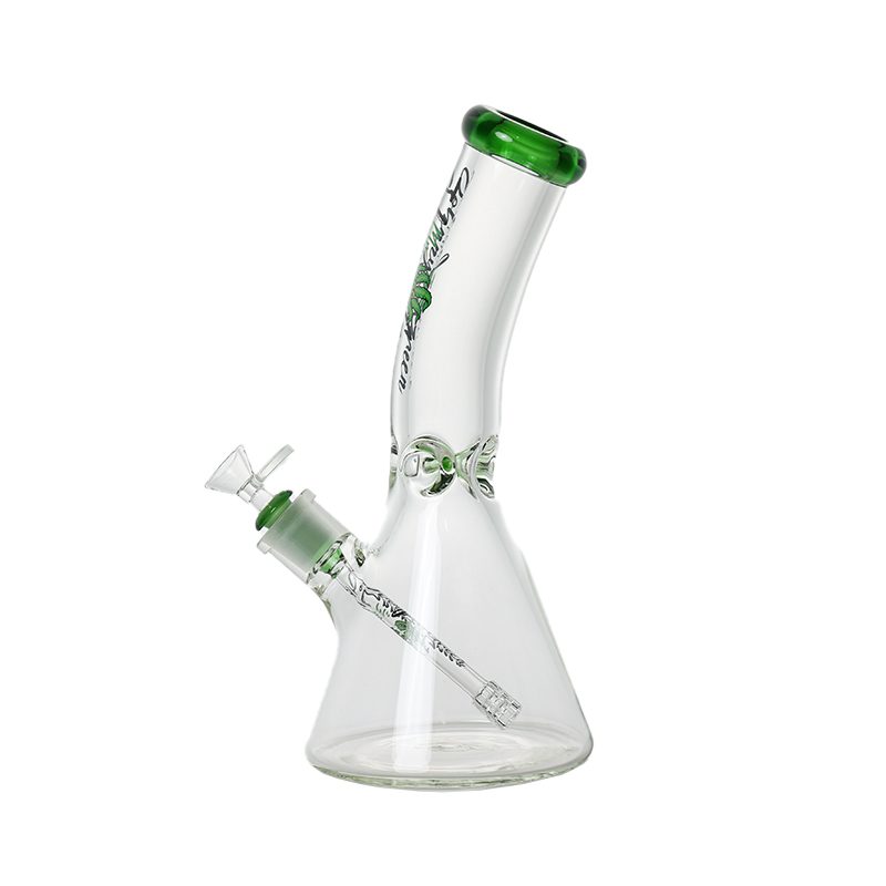 Johnny Green - 12″ 9mm Beaker Bent Neck w/ Grid Percolator Slide