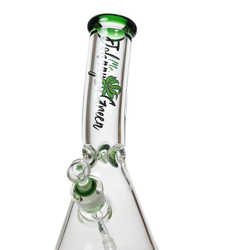 Johnny Green - 12″ 9mm Beaker Bent Neck w/ Grid Percolator Slide