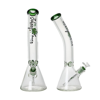 Johnny Green - 16″ 9mm Beaker Bent Neck w/ Grid Percolator Slide