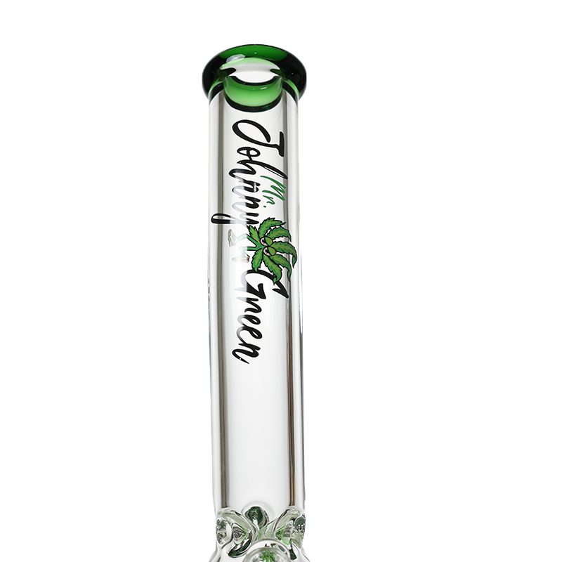 Johnny Green - 16″ 9mm Beaker Bent Neck w/ Grid Percolator Slide
