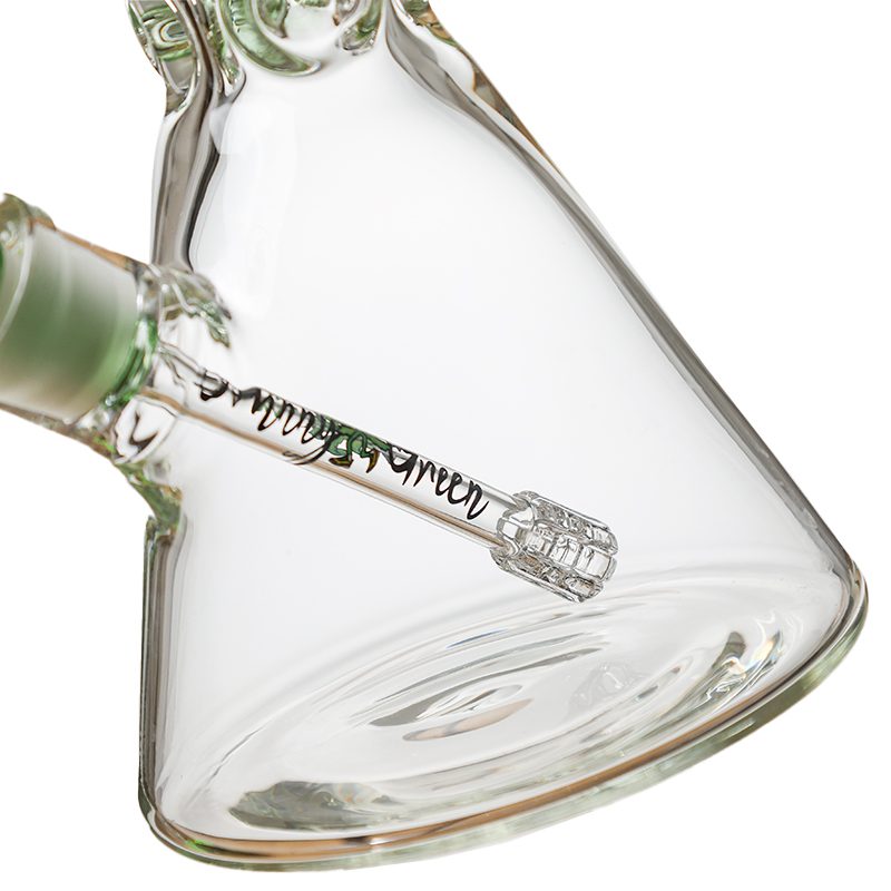 Johnny Green - 16″ 9mm Beaker Bent Neck w/ Grid Percolator Slide
