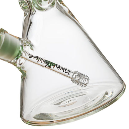 Johnny Green - 16″ 9mm Beaker Bent Neck w/ Grid Percolator Slide