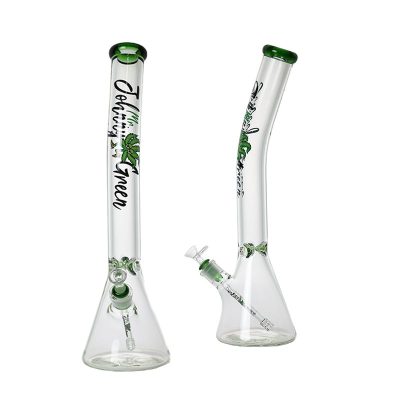 Johnny Green - 20″ 9mm Beaker Bent Neck w/ Grid Percolator Slide