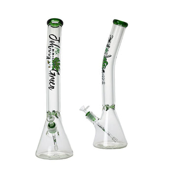 Johnny Green - 20″ 9mm Beaker Bent Neck w/ Grid Percolator Slide