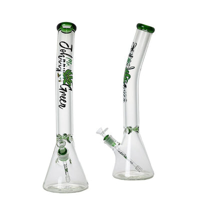 Johnny Green - 20″ 9mm Beaker Bent Neck w/ Grid Percolator Slide