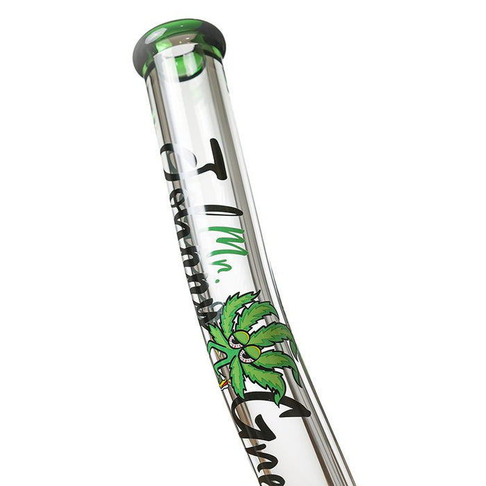 Johnny Green - 24″ 9mm Beaker Bent Neck w/ Grid Percolator Slide