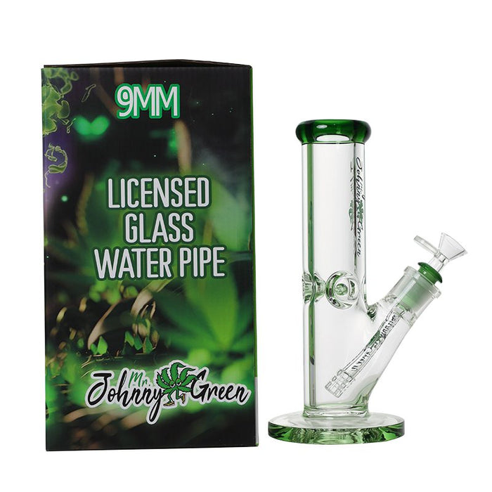 Johnny Green - 10″ 9mm Straight Tube w/ Grid Percolator Slide