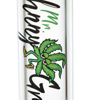 Johnny Green - 12″ 9mm Straight Tube w/ Grid Percolator Slide