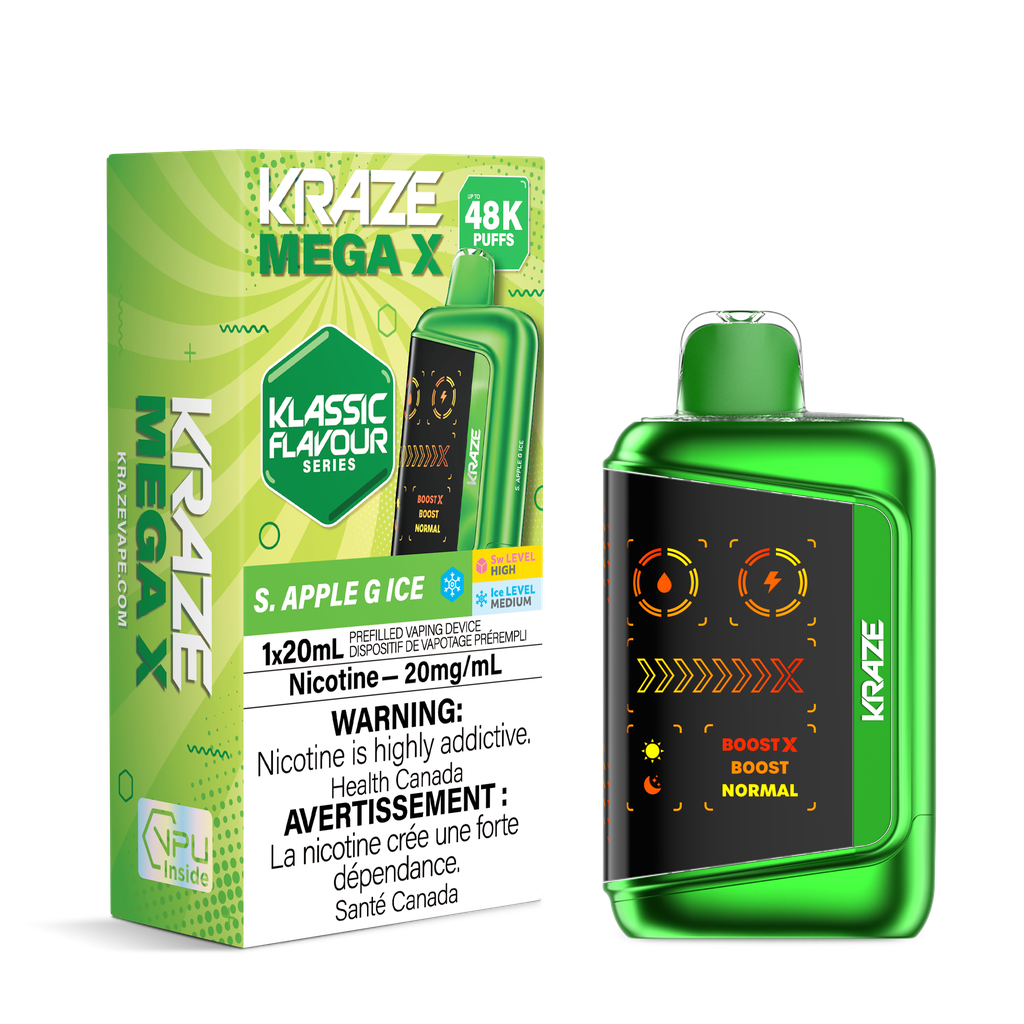 Kraze Mega X Rechargeable Disposable Vape 20mL