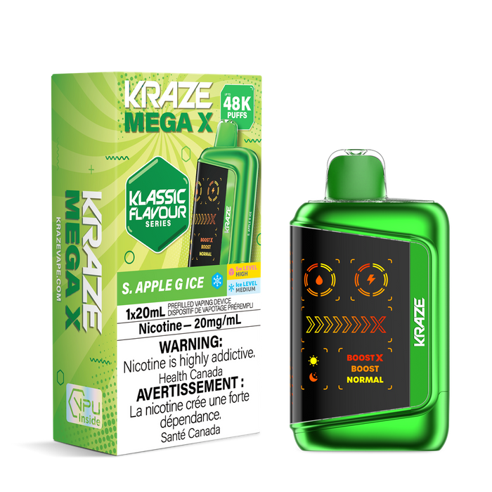 Kraze Mega X Rechargeable Disposable Vape 20mL