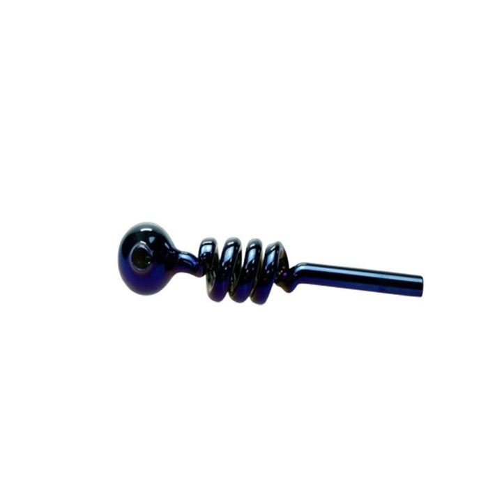 6″ Electroplated Scrawl Glass Bubble Pipe