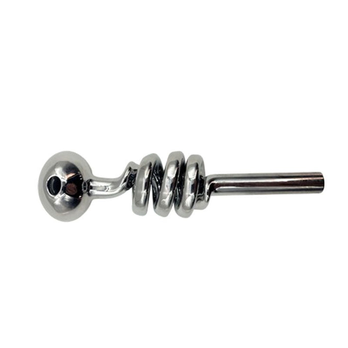 6″ Electroplated Scrawl Glass Bubble Pipe