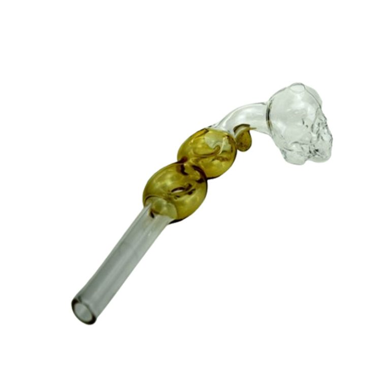 6″ Skull Glass Bubble Pipe