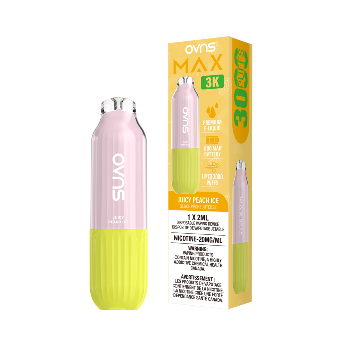 OVNS Max 3K Disposable Vape 2mL Canvape.com OVNS Max 3K Disposable Vape 2mL Canvape.com