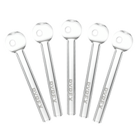 4.5″ Clear Glass Oil Pipe