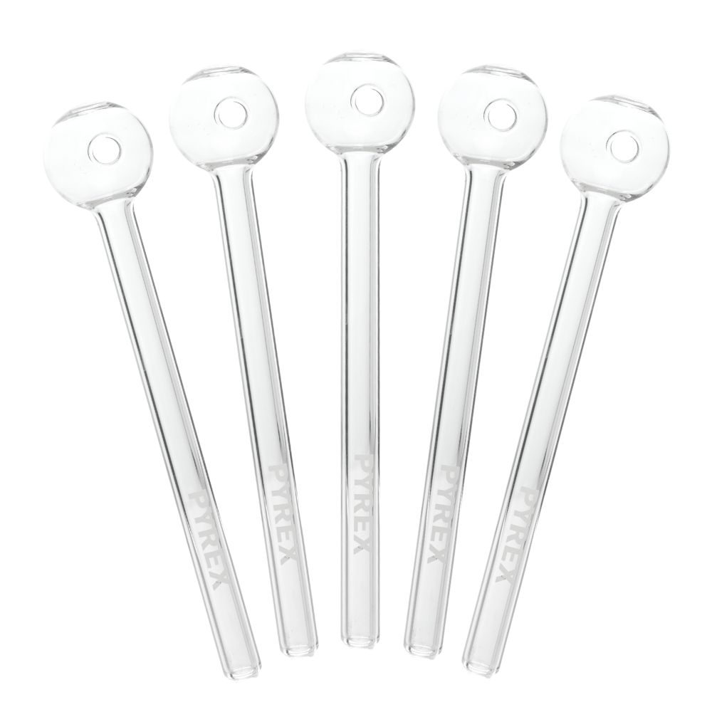 6″ Clear Glass Oil Pipe