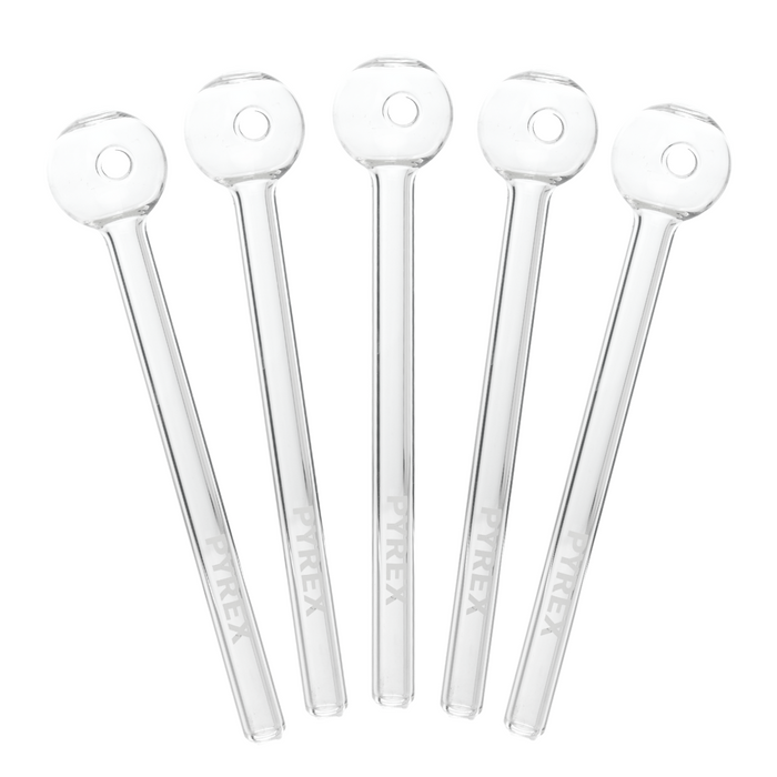 6″ Clear Glass Oil Pipe