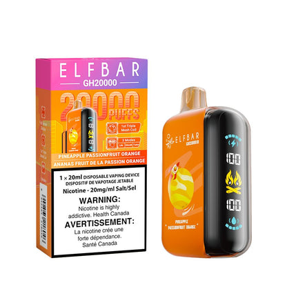 ELF Bar Vape jetable rechargeable GH20000 Puff Elfbar 20 ml