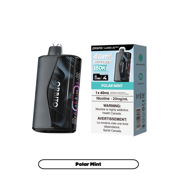 Orbito Lumo AI Pro 180K Disposable Vape 40mL
