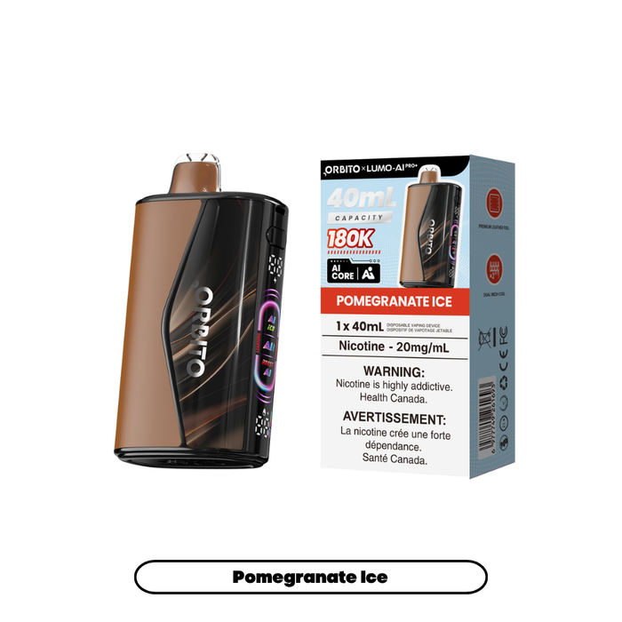 Orbito Lumo AI Pro 180K Disposable Vape 40mL