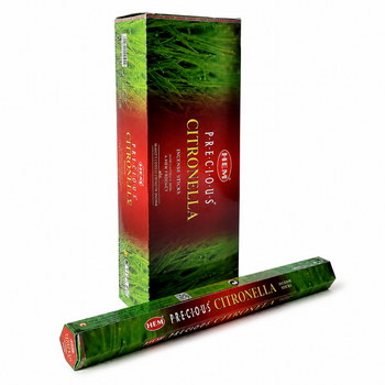 HEM Precious Citronella 9″ Incense Sticks – Hex Box (20g)
