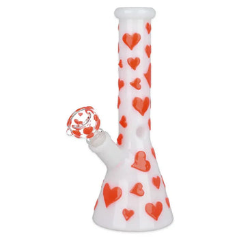 Valentine's Day Heart - 10" Glow in the Dark Beaker