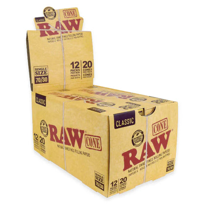 RAW - Classic Single 70/30 Pre-Rolled Cones