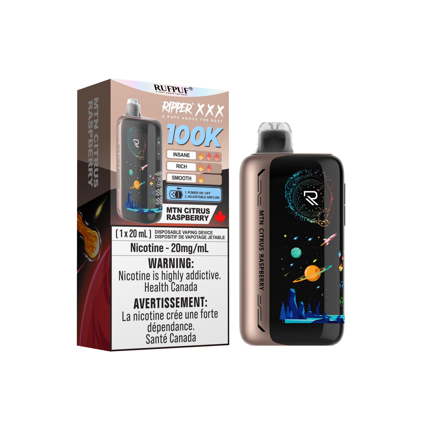 Ripper XXX Disposable Vape 20mL