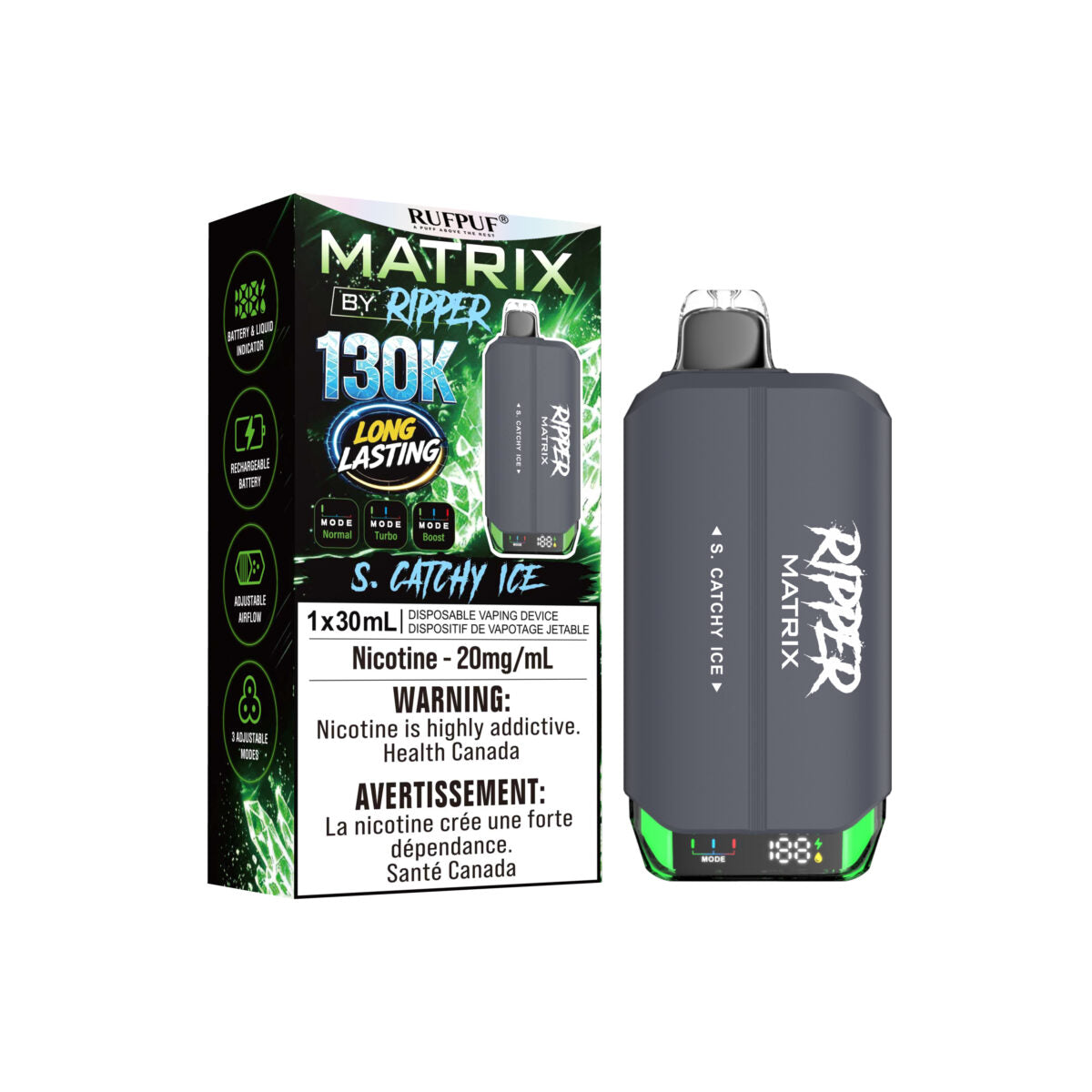 Rufpuf Ripper Matrix Disposable Vape 30mL
