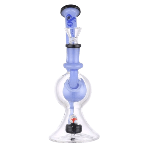 7.5" 5mm Soul Recycler Milk Blue Bong & Dab Rig