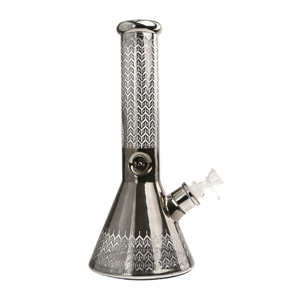 12" 7mm Infinity Loop Glass Bong w/ Gift Box