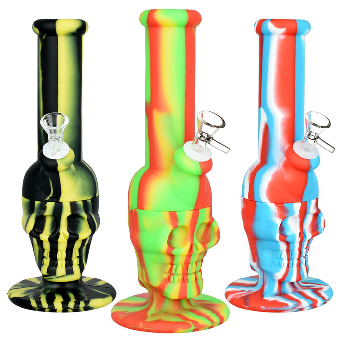 Bang à eau en silicone Sinfully Smiling Skull 11