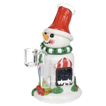 6.25" Snow Place Like Home 3D Painted Dab Rig