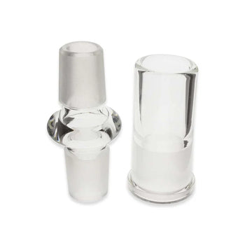 Adaptateur droit avec dôme en verre combiné - 14 mm mâle vers 14 mm mâle 